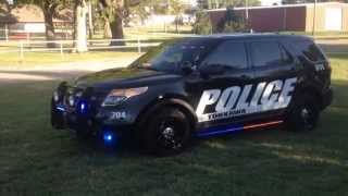 Tonkawa Police 2014 Ford Interceptor Utility Feniex Lighting [upl. by Raval816]