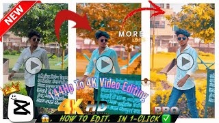 Normal Video Ko 4K HDR Kaise Banaen  how to convert simple video to 4K ultra in capcut 4k editing [upl. by Bliss470]