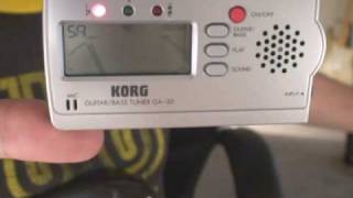 KORG GA30 Electronic Tuner Demo [upl. by Pages]