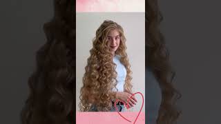 How to do curls for long natural hair Very long hair curls tutorial [upl. by Nilac]