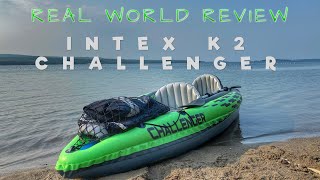 REAL WORLD Review  Intex K2 Challenger Inflatable Kayak [upl. by Cosimo]