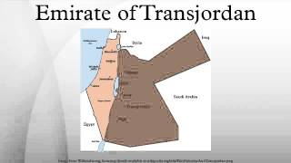 Emirate of Transjordan [upl. by Leuname]