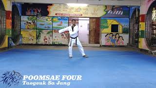 poomsae 4  taegeuk sa jang  master arif hossain training  moodukkwan taekwondo  TKDBANGLA [upl. by Gefell250]