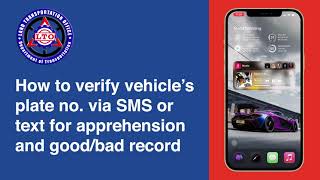 Check vehicles plate number for LTO apprehension via SMStext [upl. by Ativoj521]