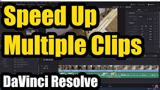 How to Speed up multiple clips in Davinci Resolve Compound Clip [upl. by Aira678]