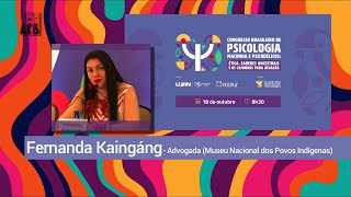 Fala ICÔNICA de Fernanda Kaingang no Congresso Brasileiro de Psicologia Maconha e Psicodélicos [upl. by Neerhtak]