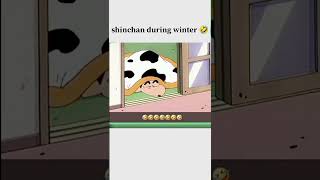 Shinchan during winter 🤣 shinchan funnyvideos viralshorts [upl. by Koloski]