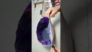 Make Patchwork Denim Backpacks shorts sewingtips bagcuttingandstitching [upl. by Jemine]