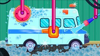 Car wash kids  Ambulance  truck videos for children [upl. by Bubalo]