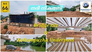 At bridge site and Kollampuzha Underpass Attingal Bypass [upl. by Ranna]