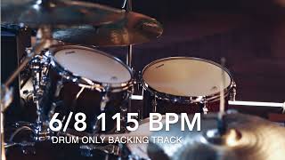 115 BPM Drum Only Backing Track In 68 [upl. by Seaver]