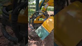 TreeDigging didingmachine treedidingmachine treedidingvideo HeavyMachinery TreeRemoval [upl. by Alburg]