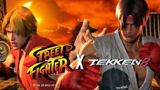 Tekken 8  Street Fighter Customization RYU VS KEN PS5 GAMEPLAY HD [upl. by Gustin]