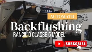 Automatic Cleaning Feature of the Rancilio Classe 5 Model [upl. by Nnod599]