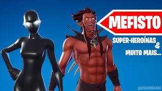 MEFISTO SuperHeroínas amp muito MAIS  Fortnite Loja de Hoje 1310  Loja de itens do Fortnite [upl. by Datnow]