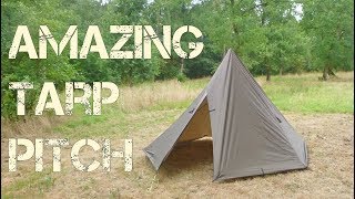 Try this Ultimate XL tarp pitch Tipi [upl. by Sindee]