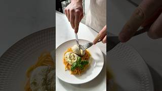 Homemade burrata asmr burrata pasta cooking [upl. by Emmons]