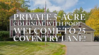 25 Coventry Lane Belmont New Hampshire  Colonial Home on 5 Acres with Pool  Roche Realty Group [upl. by Avitzur427]