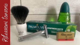 Palmolive verdeMUHLE R41PermasharpOmega Hi brushPino silvestre [upl. by Bertasi]