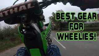 BEST GEAR FOR WHEELING A DIRTBIKE  SUNDAY FUNDAY  KX450 STREET RIDE [upl. by Malka842]