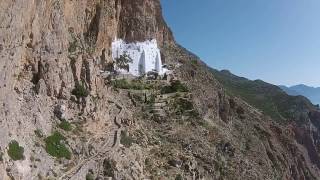 Amorgos Monastery Panagia Hozoviotissa [upl. by Aikimat]