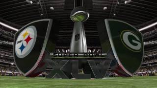 Madden NFL 11 Super Bowl XLV Sim [upl. by Ecyal]