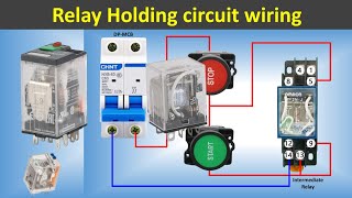 Relay connection  Relay Holding Wiring Circuit  what is Relay Electricalgenius [upl. by Cliffes894]