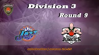 Atlasbasket  Div 3Round 9  ITAH JAZZ vs BASKETBALL JUNKIES 20 [upl. by Magocsi287]