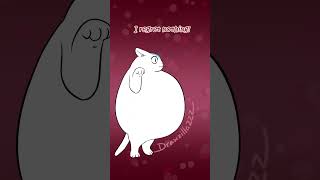 Cat weight gain animation by DrawzillaZZZ sound edit requested by thefemalefish5475 [upl. by Haelahk]