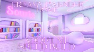 Dreamy Lavender Home Speed Build  Roblox Adopt Me [upl. by Codd39]