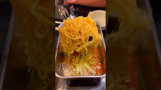 tzuyang Mara sauce cold ramen 마라소스 냉라면  쯔왕돈까스 koreatravel koreanfood [upl. by Aital]