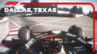 Driving an F1 2022 Car Around the 1984 Version of Dallas Texas One of the Hottest GPs Ever [upl. by Samuelson964]