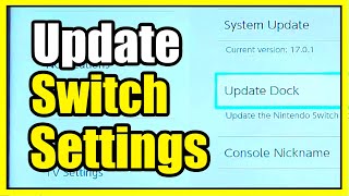 How to Update the DOCK amp System on Nintendo Switch Auto Update [upl. by Engeddi]