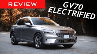 2023 Genesis GV70 Electrified Review  Is this the EV of the Year [upl. by Akiehsal]