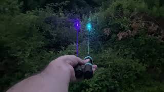 Blue 450nm and Cyan 488nm laser pointers [upl. by Kcirdec]