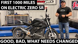 Electric Zero SR Motorcycle Review  First 1000 Miles [upl. by Ailem859]