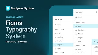 Typography System in Figma [upl. by Wrand263]