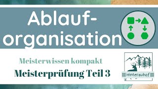 Meisterprüfung Teil 3  Ablauforganisation  Prozesse optimieren  Meisterwissen kompakt 23 [upl. by Gino]