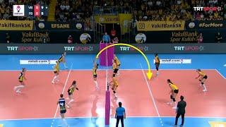 Macris Carneiro  Fenerbahce opet  Turkish Womens Volleyball League 2023 [upl. by Ahsercel]