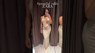 No provador da Zara experimentando vestidos de festas✨ zara zarahaul vestidos fashion [upl. by Gwenore]