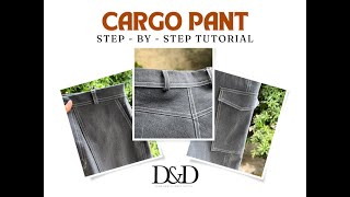 CARGO PANT STITCHING PART 1  DAYALU DESIGNS [upl. by Codding]