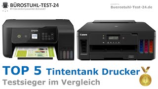 Die besten TintentankDrucker 2024 TOP 5 🥇 Testsieger Vergleich gut und günstig mit EcoTank [upl. by Yecnay961]