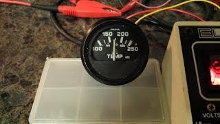 How to test a temperature sensor  sending unit and temperature gauge [upl. by Yrrac]