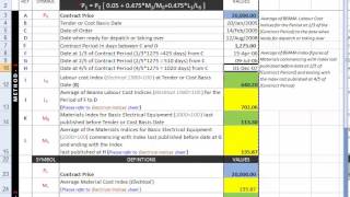 price adjustment formula [upl. by Rosamund]