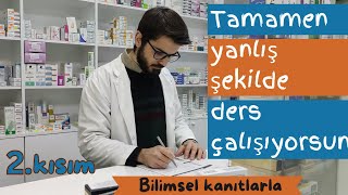 YANLIŞ DERS ÇALIŞMA Teknikleri bilimsel kanıtlarla 2kısım [upl. by Sulecram]