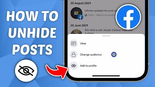 How to Unhide Posts on Facebook [upl. by Etnohs]