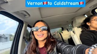 Vernon🇨🇦  Coldstream valley viewpoint  Canada’s true colours and weather report [upl. by Ocire]