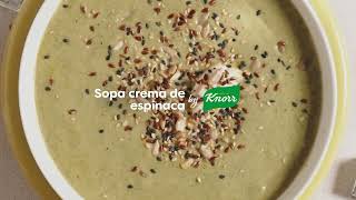 KNORR  SOPA CREMA DE ESPINACA BRÓCOLI Y QUESO [upl. by Oberstone]