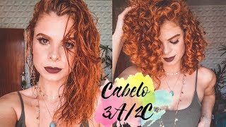 Como é um cabelo 3A2C  porque meu cabelo parece liso molhado [upl. by Ail202]