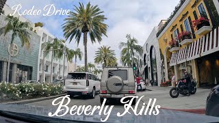 Driving Through Rodeo Drive  Beverly Hills  Driving Tour 4K 2024 [upl. by Nerland611]